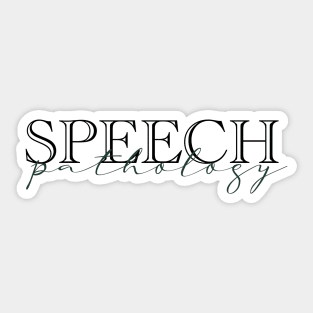 Speech Pathology - green Sticker